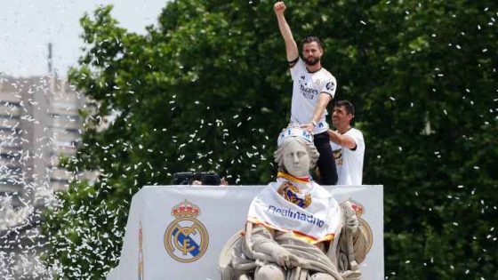 ريال مدريد يحتفل بلقب الدوري الإسباني