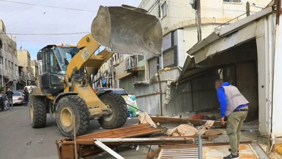 المشهد المعاصر | حملة لإزالة الاعتداءات على الأرصفة والشوارع في الوحدات