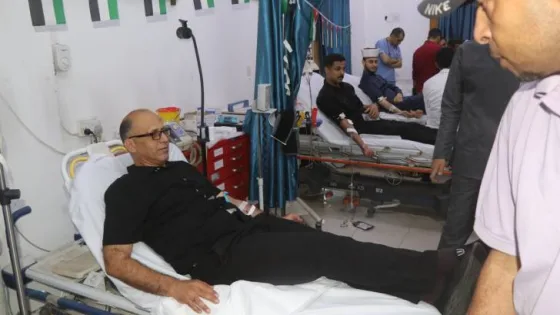 المشهد المعاصر | المستشفى الميداني الأردني/ 82 ينفذ حملة تبرع بالدم في غزة احتفاءً بعيد استقلال المملكة الـ79