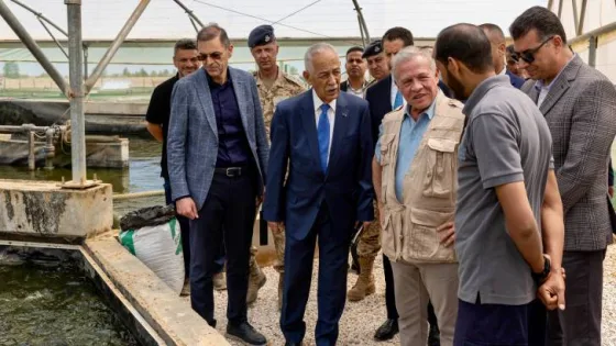 المشهد المعاصر | الملك يزور مشروع الجفر للاستزراع السمكي أحد مشاريع المبادرات الملكية لتعزيز التنمية