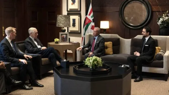 المشهد المعاصر | الملك يلتقي عضوين من مجلس الشيوخ الأمريكي لبحث الشراكة بين البلدين والتطورات في المنطقة