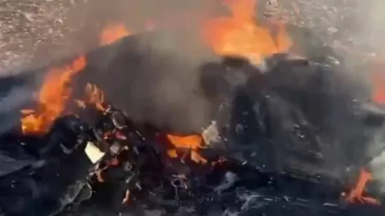 المشهد المعاصر | سقوط شظايا أجسام طائرة في القطرانة
