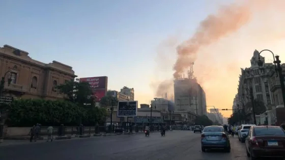 المشهد المعاصر | 4 وفيات وتعطل واسع في خدمات الاتصالات نتيجة حريق سنترال رمسيس في القاهرة
