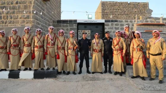 المشهد المعاصر | مدير الأمن العام يفتتح سرية الهجّانة الرابعة داخل قلعة مغفر أم القطين التاريخية بعد ترميمها