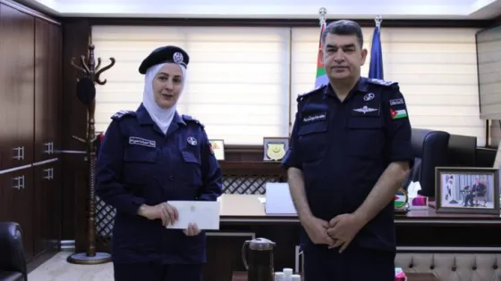 المشهد المعاصر | مدير الأمن العام يوعز بتكريم الوكيل علا حمادة موسى لتفانيها خلال امتحانات “التوجيهي”
