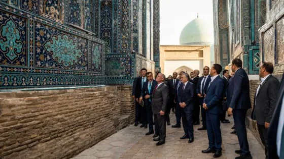 المشهد المعاصر | الملك عبدالله الثاني يزور مواقع تاريخية ودينية في سمرقند