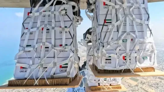 المشهد المعاصر | بالتعاون مع الأردن .. الإمارات تواصل إرسال الإنزالات الجوية