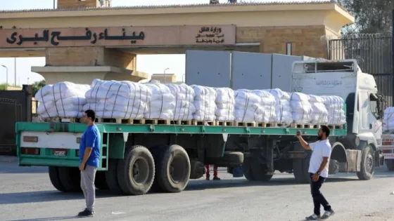 المشهد المعاصر | قافلة الحياة التاسعة تنطلق من مصر إلى غزة