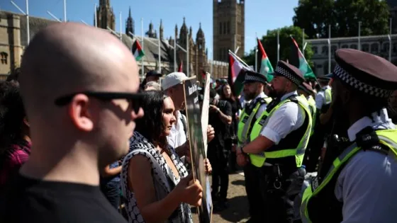 المشهد المعاصر | مجددا.. بريطانيا تقاضي 60 شخصاً لدعمهم جماعة “فلسطين أكشن” المحظورة