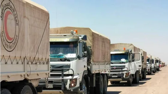 المشهد المعاصر | محافظ السويداء: دخول 29 شاحنة مساعدات إلى المحافظة عبر ممر بصرى الحرير