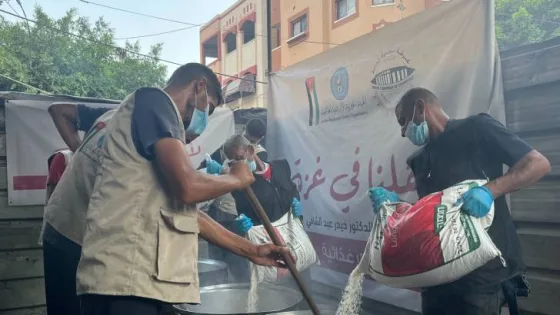 المشهد المعاصر | مشروع التكايا الأردني بغزة قدم نحو 1,043,920 وجبة ساخنة منذ بداية الأزمة