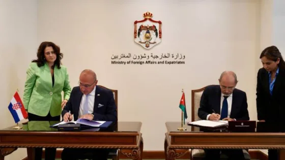 المشهد المعاصر | الأردن وكرواتيا يوقعان اتفاقية للإعفاء المتبادل من التأشيرة لحملة الجوازات الدبلوماسية
