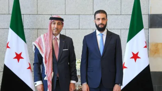 المشهد المعاصر | السفير القضاة يقدم أوراق اعتماده للرئيس السوري