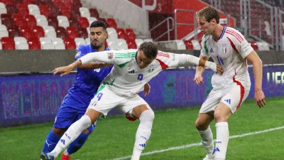 المشهد المعاصر | انتهاء الشوط الأول من مباراة إيطاليا ومنتخب الاحتلال الإسرائيلي بالتعادل