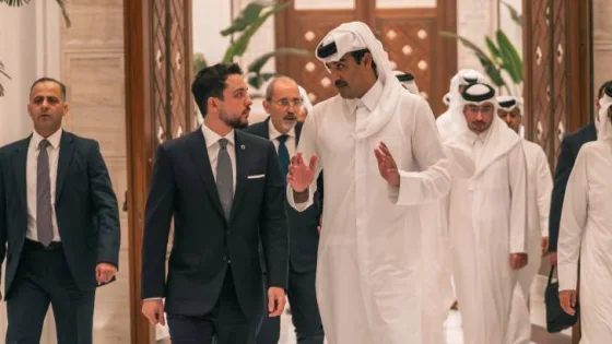 المشهد المعاصر | ولي العهد يلتقي أمير دولة قطر ويؤكد تضامن الأردن المطلق مع قطر في الحفاظ على أمنها واستقرارها